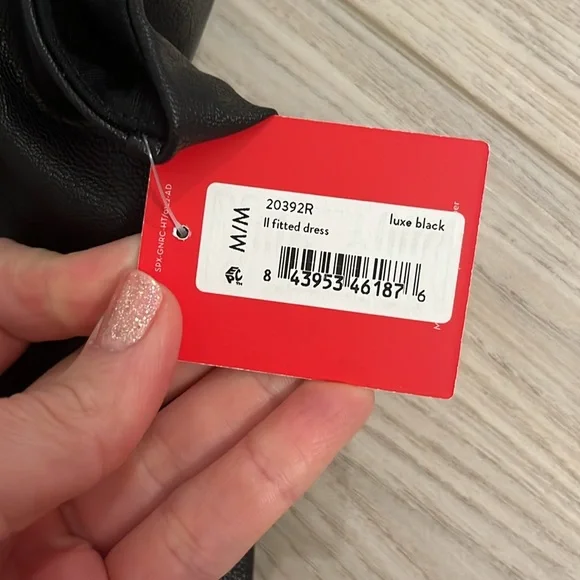 Spanx leather like sleeveless sheath dress NWT - Picture 4 of 5